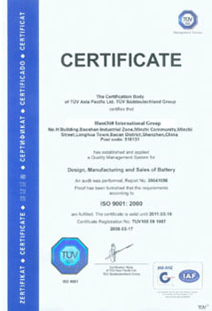  ISO9001 Certificate